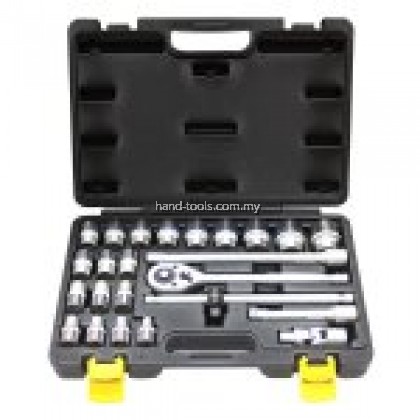 Remax 75-SS124 24PCS BOX SOCKET SET 1/2″ DRIVE Chrome plated,satin 8-32mm
